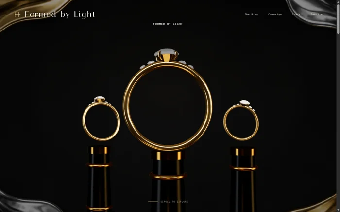 Website Design für Juwelier mit interaktivem 3D Verlobungsring